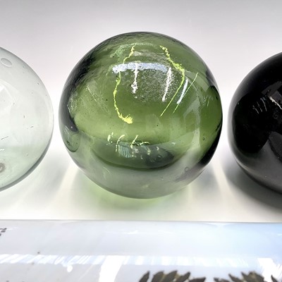Lot 993 - A Victorian opaque glass rolling pin, transfer...