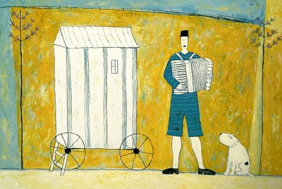 Lot 672 - Annora SPENCE (1963) Beach Hut Lithograph...