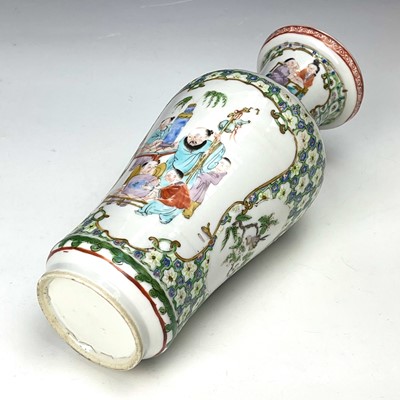 Lot 57 - A Chinese famille rose porcelain vase, late...
