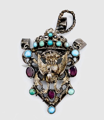 Lot 693 - An Austro Hungarian silver gilt turquoise and...