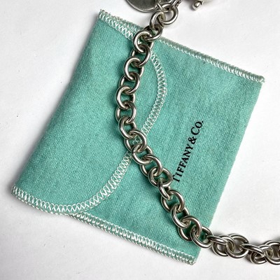 Lot 997 - A Tiffany & Co silver belcher link necklace...