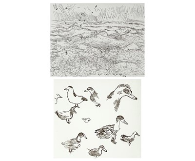 Lot 595 - Philip SUTTON (1928) Two etchings Each signed,...