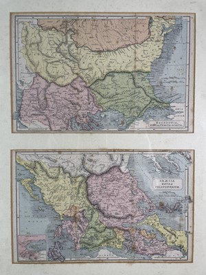 Lot 260 - MAPS. Two framed tripychs of early 20th...