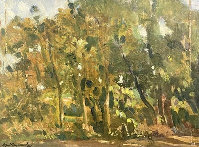 Lot 731 - Alfred Robert HAYWARD (1875-1971) Trees by the...