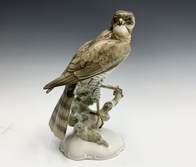 Lot 863 - A 20th century Hutschenreuther porcelain bird...