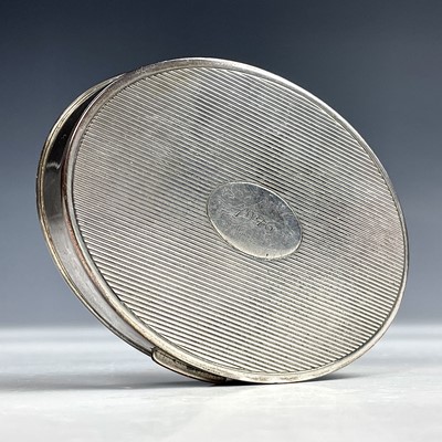 Lot 80 - A Steling silver ladies powder compact, of...