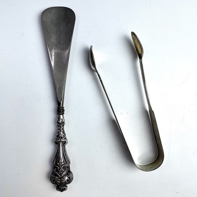 Lot 85 - A pair of Willaim IV provincial silver tongs...