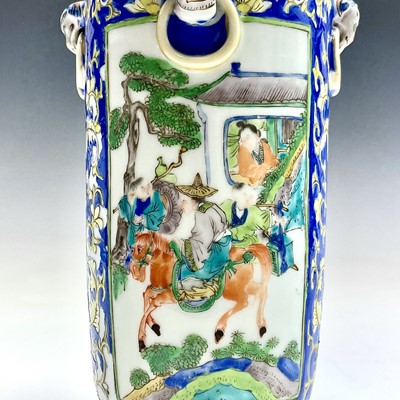 Lot 148 - A Chinese famille verte porcelain vase, circa...