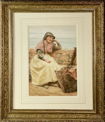 Lot 116 - Walter LANGLEY (1852-1922) A Cornish Fish Wife...