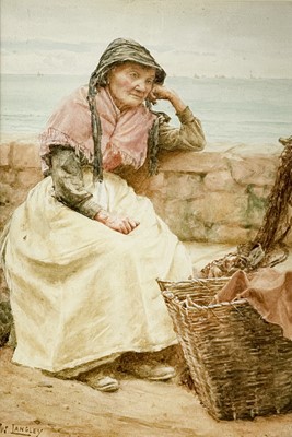Lot 116 - Walter LANGLEY (1852-1922) A Cornish Fish Wife...