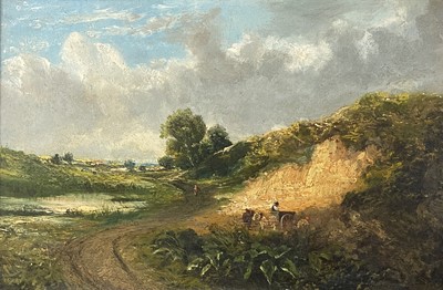 Lot 742 - Norwich School 19th Century landscape Oil on...