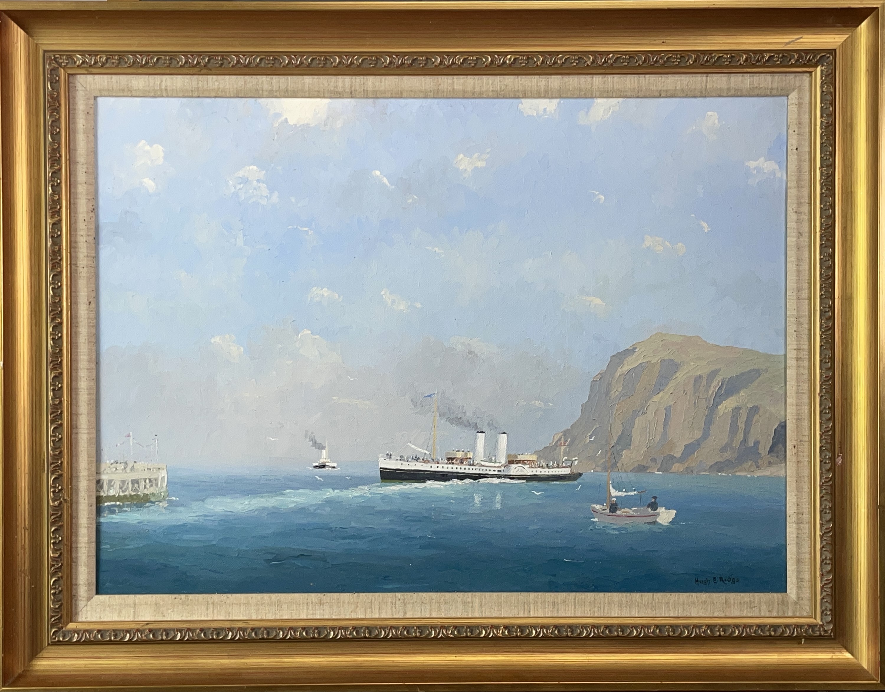 Lot 193 - Hugh E. RIDGE (1899-1976) Leaving the Pier