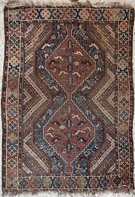 Lot 1214 - A Khamseh rug, Shiraz region, South West...