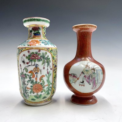 Lot 152 - A Chinese porcelain vase, late 19th century,...