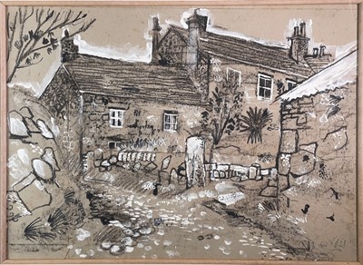 Lot 12 - Fred YATES (1922-2008) Zennor Cottages, Post...