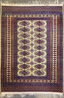 Lot 1217 - A Pakistan rug, circa 1930's, with nine rows...