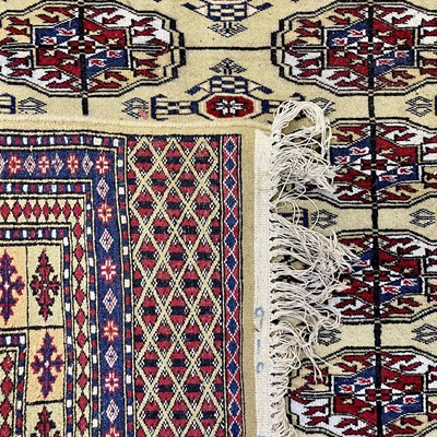 Lot 1217 - A Pakistan rug, circa 1930's, with nine rows...