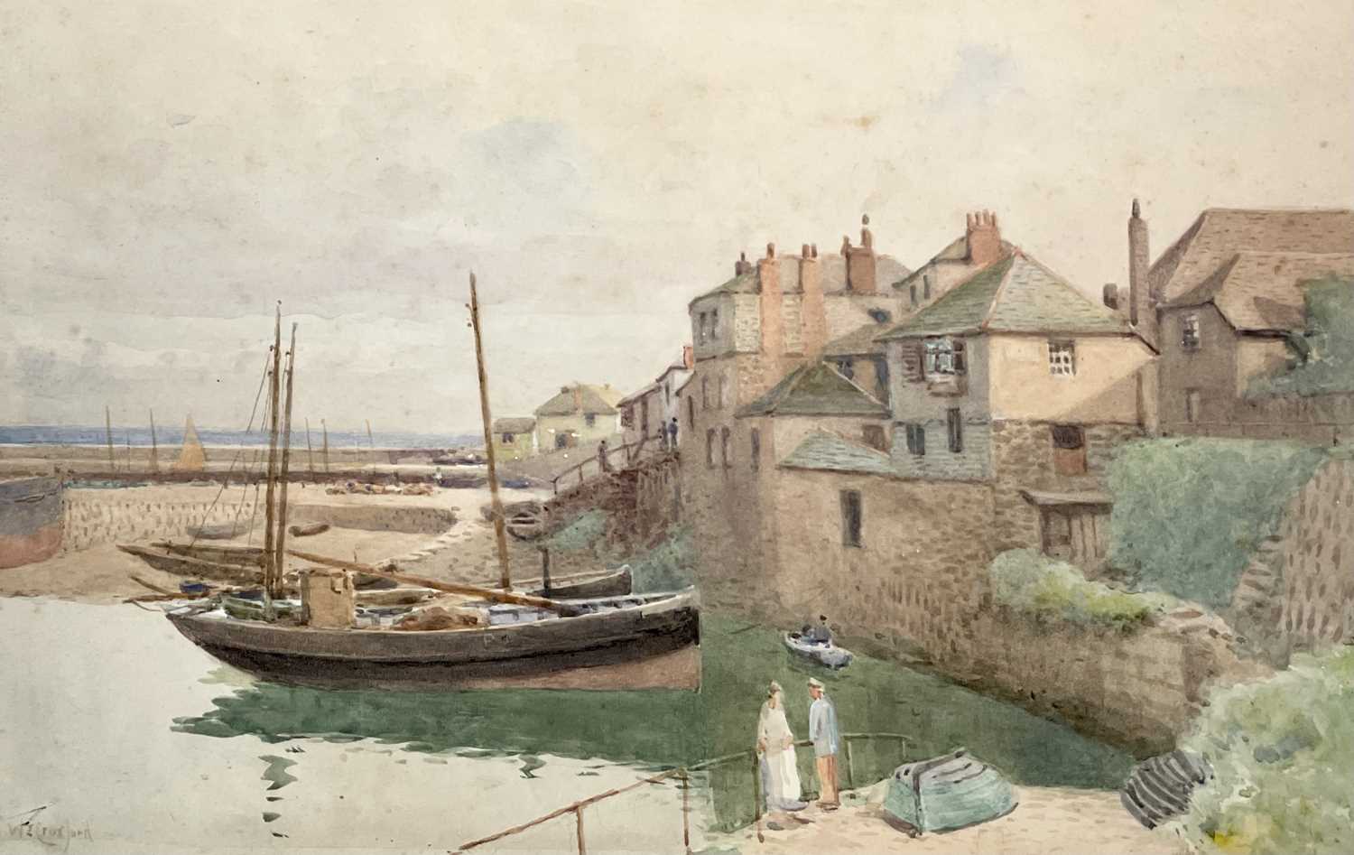 Lot 109 - William Edwards CROXFORD (1852-1926) Mousehole...