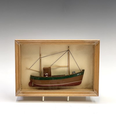 Lot 47 - A half model of a Newlyn fishing boat, Pz3,...