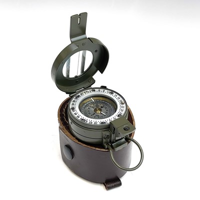 Lot 274 - A Francis Barker green M-73 prismatic compass...