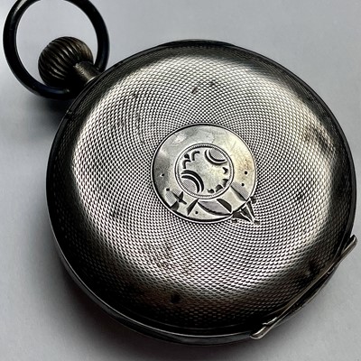 Lot 958 - A silver cased crown wind HEBDOMAS PATENT 8...