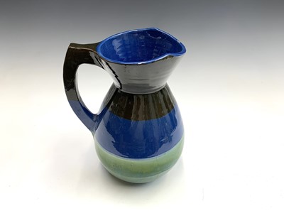 Lot 844 - A C.H.Brannam North Devon pottery toilet jug...