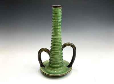 Lot 844 - A C.H.Brannam North Devon pottery toilet jug...