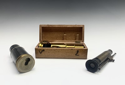 Lot 203 - A steel and brass Collimator Level by...