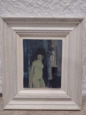 Lot 67 - Nude study Oil on board Indistinctly signed to...