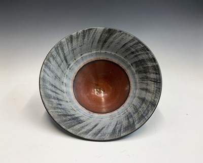 Lot 846 - A Christine Feiler studio pottery conical bowl...