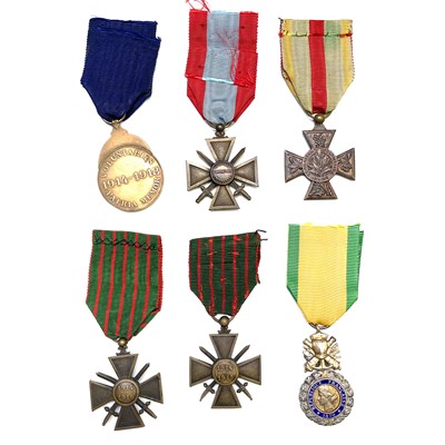 Lot 222 - France WWI Medals - 6 Medals. Voluntaries 1914-...