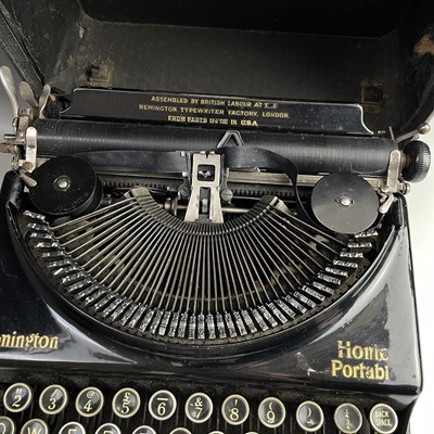 Lot 246 - A Remington Home Portable typewriter in the...