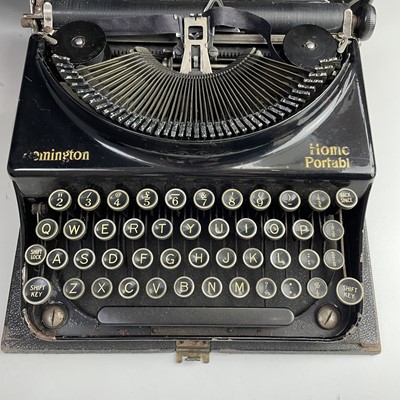 Lot 246 - A Remington Home Portable typewriter in the...