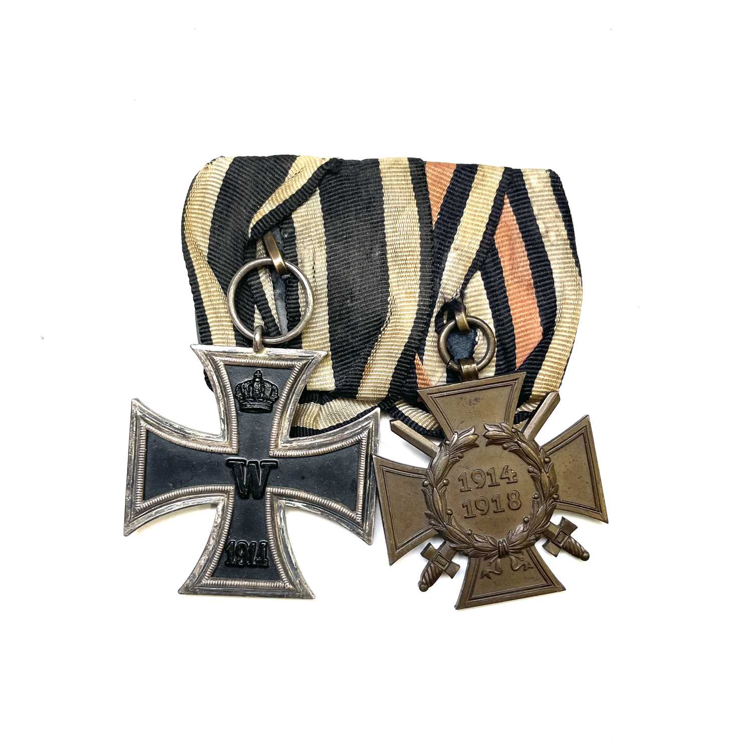 Lot 225 - Germany WWI - Iron Cross Medal pair.