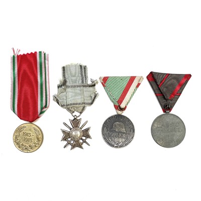 Lot 218 - WWI Medals. Austria/Hungary Medal for Wounded,...