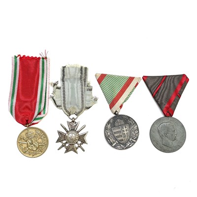 Lot 218 - WWI Medals. Austria/Hungary Medal for Wounded,...