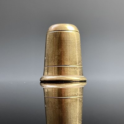 Lot 183 - An early 20th century stanhope thimble, with...