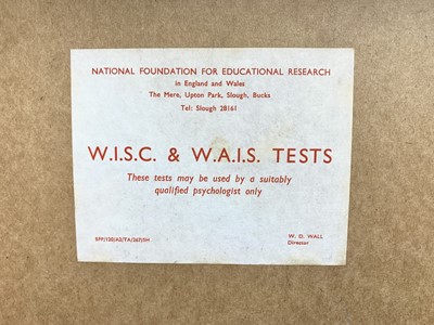 Lot 177 - A 1955 Wechsler Adult Intelligence Scale...