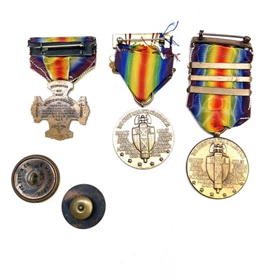 Lot 214 - U.S.A. WWI Medals - 3 Medals. Inter Allied...