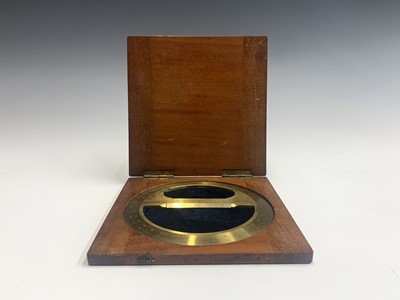 Lot 205 - A late 19th century brass circular protractor...