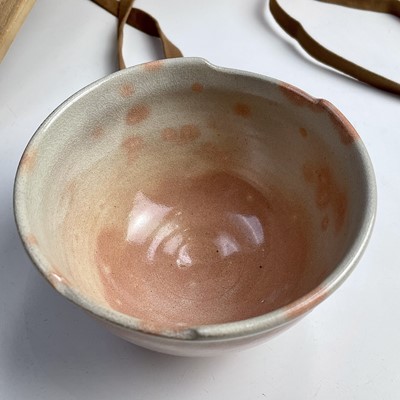 Lot 172 - Two Japanese pottery chawan, circa 1970's,...