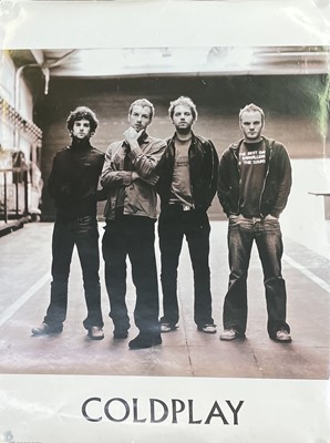 Lot 942 - Coldplay Autograph. An advertising display...