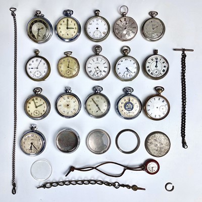 Lot 943 - A collection of pocket watches for spares or...