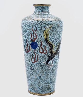 Lot 185 - A Chinese cloisonne vase, 19th century,...