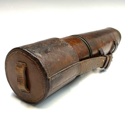 Lot 292 - A WWI three draw brass telescope by T.T & H...