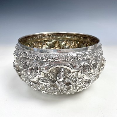 Lot 193 - A Burmese silver bowl, 19th century,...