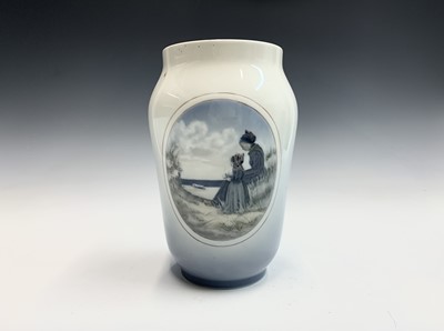 Lot 869 - A Royal Copenhagen porcelain vase, with a...