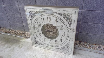 Lot 1 - CIMIC HOME Large glass Clock, height 82cm x 82cm