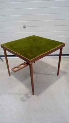 Lot 36 - Fold away Card table/game table, height 68cm...