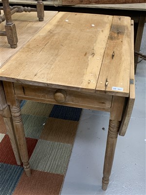 Lot 407 - A pine Pembroke table.